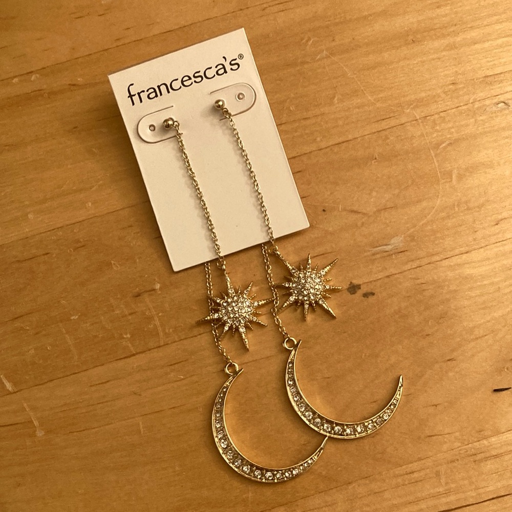 Francesa’s Star Moon dangling earrings